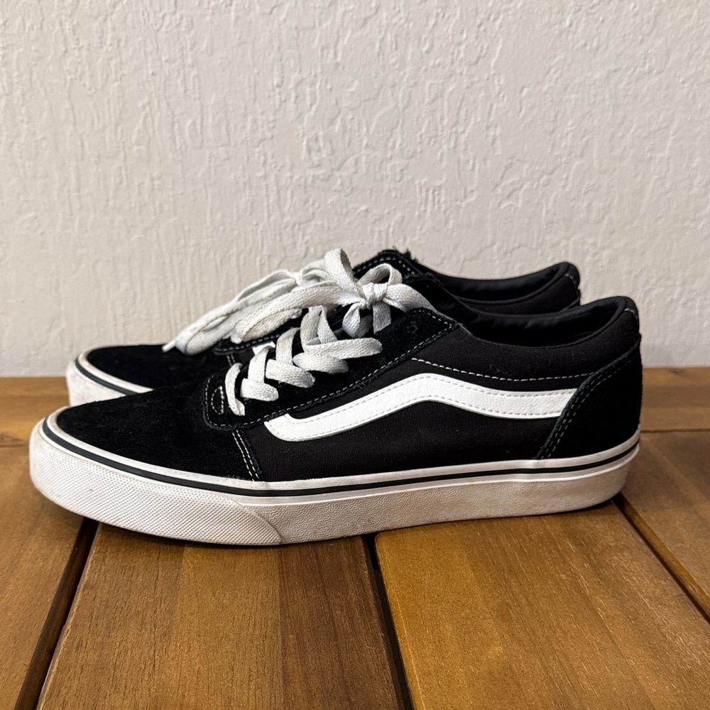 Vans Women’s Classic Black and White Sneakers